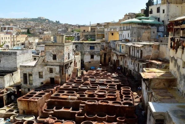 chouara tannery in casablamca to marrakech tour