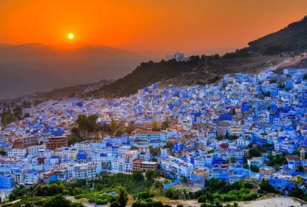 the blue city Chafchaouen from casablanca